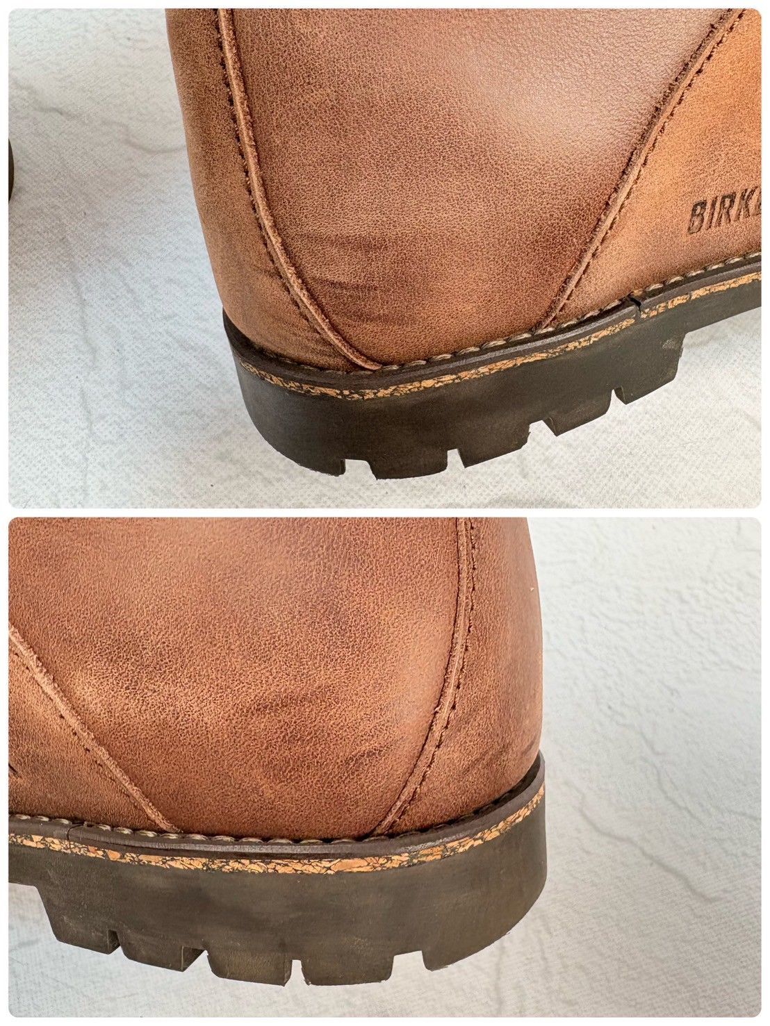 【美品】BIRKENSTOCK ビルケンシュトック マウンテンブーツ ヌバック コマンドソール 茶 ブラウン 37E / 24.0cm【W3355】