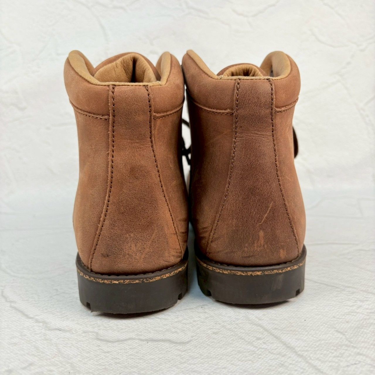 【美品】BIRKENSTOCK ビルケンシュトック マウンテンブーツ ヌバック コマンドソール 茶 ブラウン 37E / 24.0cm【W3355】