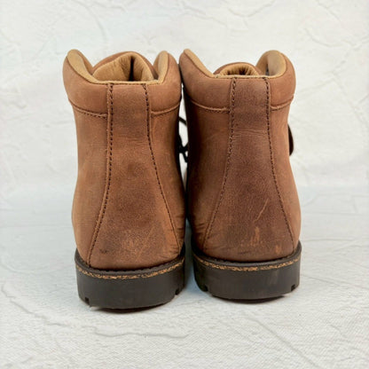 【美品】BIRKENSTOCK ビルケンシュトック マウンテンブーツ ヌバック コマンドソール 茶 ブラウン 37E / 24.0cm【W3355】