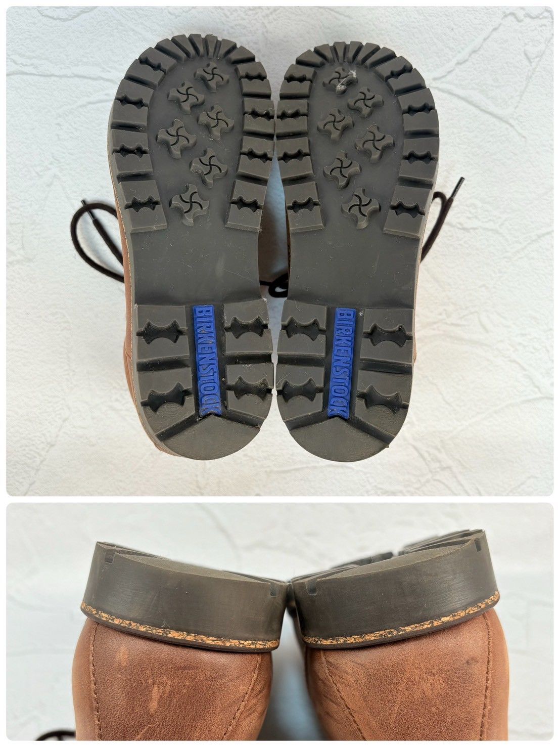 【美品】BIRKENSTOCK ビルケンシュトック マウンテンブーツ ヌバック コマンドソール 茶 ブラウン 37E / 24.0cm【W3355】