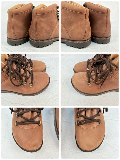 【美品】BIRKENSTOCK ビルケンシュトック マウンテンブーツ ヌバック コマンドソール 茶 ブラウン 37E / 24.0cm【W3355】