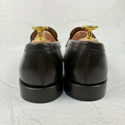 【良品】Jalan Sriwijaya ジャランスリワヤ 98589 コインローファー 黒 ブラック UK5 / 23.5cm [W3324]