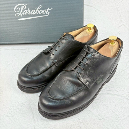 Paraboot パラブーツ CHAMBORD シャンボード Uチップ 外羽根 黒 UK7 / 25.5cm [W3333]