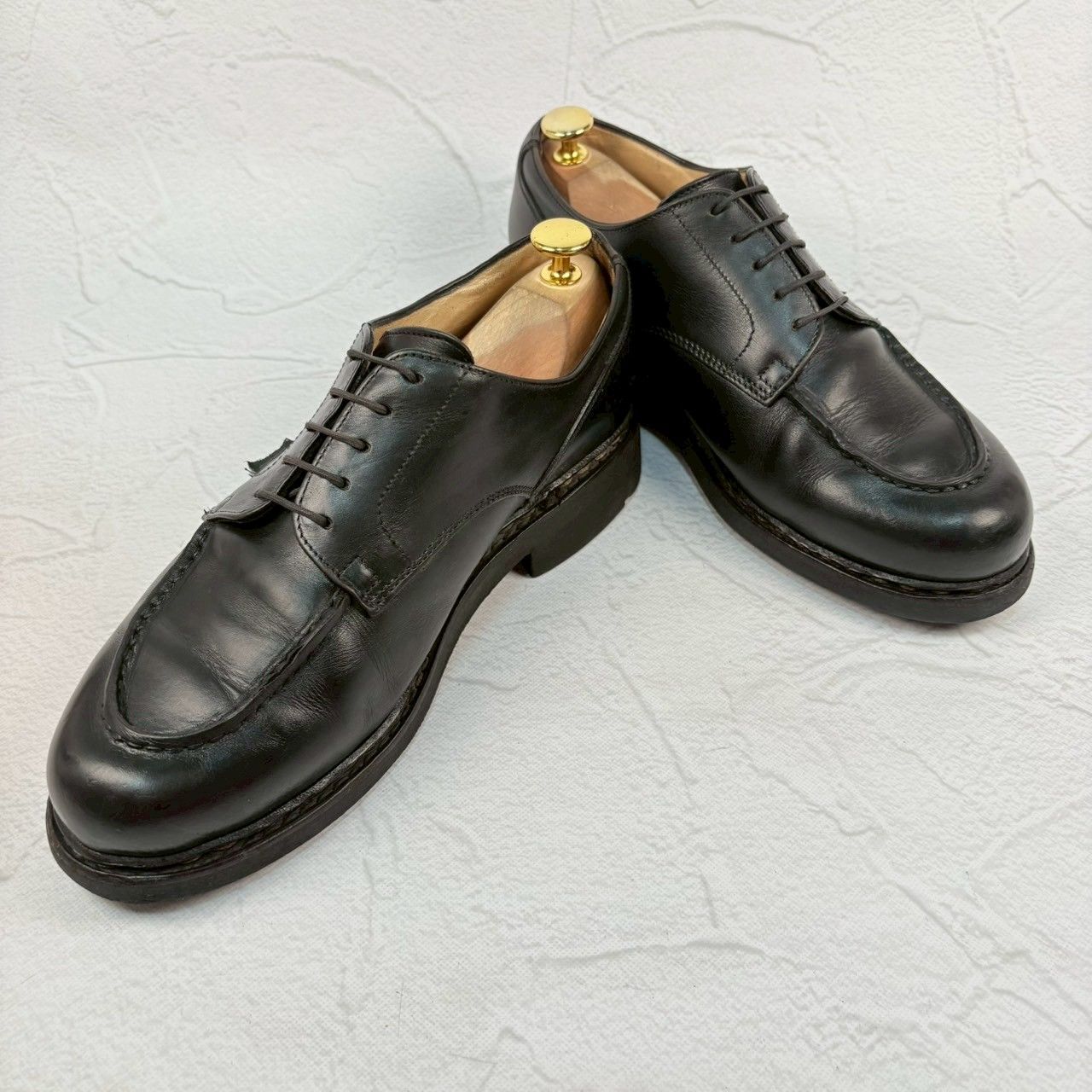 Paraboot パラブーツ CHAMBORD シャンボード Uチップ 外羽根 黒 UK7 / 25.5cm [W3333]