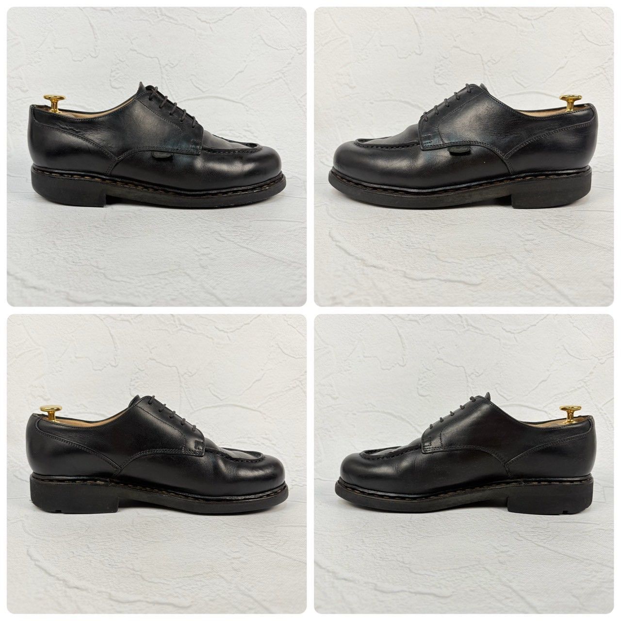 Paraboot パラブーツ CHAMBORD シャンボード Uチップ 外羽根 黒 UK7 / 25.5cm [W3333]