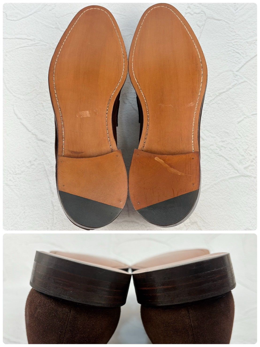 【オールソール済み・良品】Crockett&Jones クロケットアンドジョーンズ SYDNEY シドニー コインローファー スエード 濃茶 ダークブラウン UK6.5 / 25cm相当 [W3321]