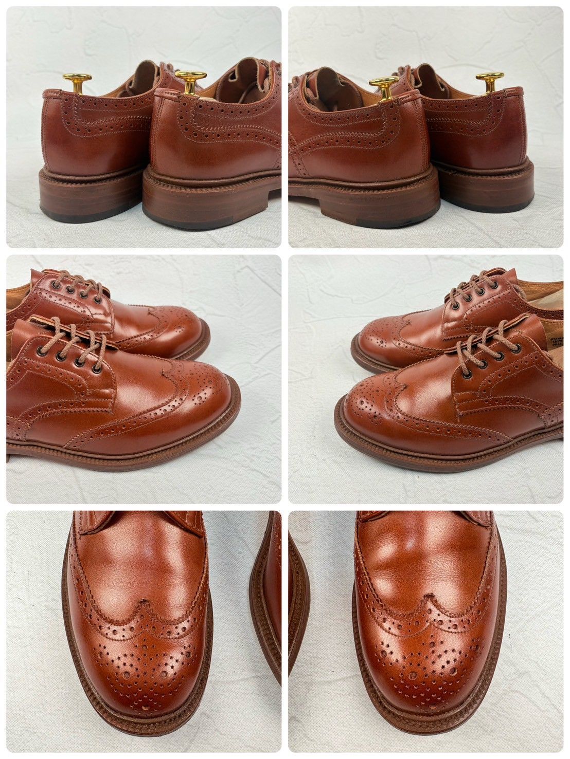【美品】Tricker's トリッカーズ BOURTON バートン 茶 ブラウン 6.5-4 [W3249]