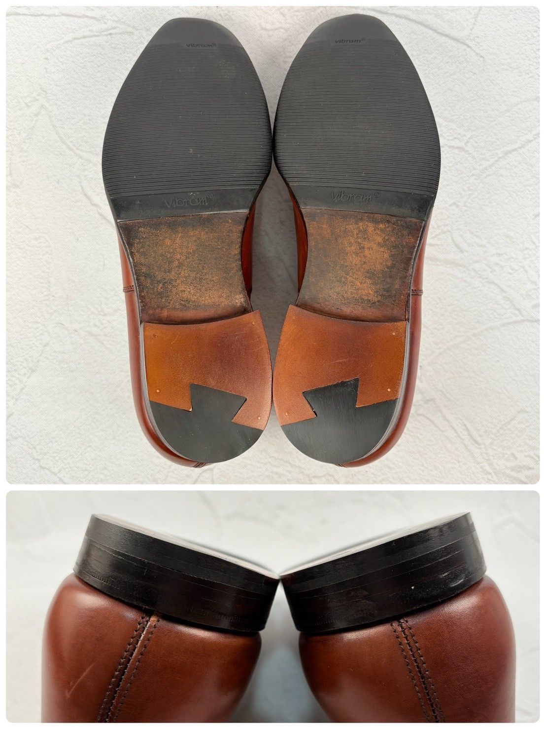 【良品】Crockett&Jones クロケットアンドジョーンズ BELGRAVE ベルグレイブ クォーターブローグ 内羽根 茶 UK7.5 / 26cm [W3259]